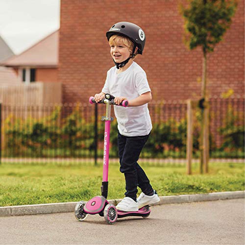 Sk8teforyou Bicicleta Infantil Unisex para niños Globber Elite Lights Deluxe, Rosa, 1 Talla