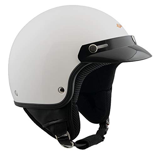 SKA-P Casco Demi Jet 1FH Smarty XL (59cm) Bianco metal