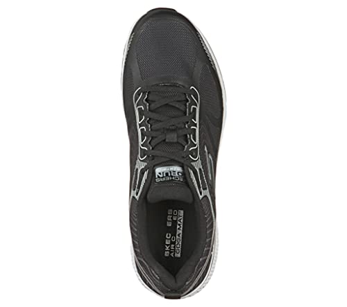 Skechers Performance Go Run Consistent-Fleet Rush, Zapatillas Hombre, Negro (BKW Black Synthetic/Textile/White Trim), 43 EU