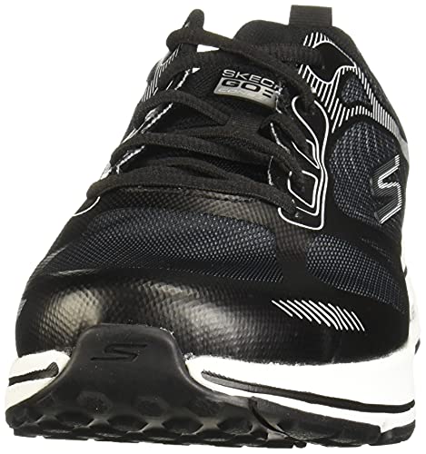 Skechers Performance Go Run Consistent-Fleet Rush, Zapatillas Hombre, Negro (BKW Black Synthetic/Textile/White Trim), 43 EU