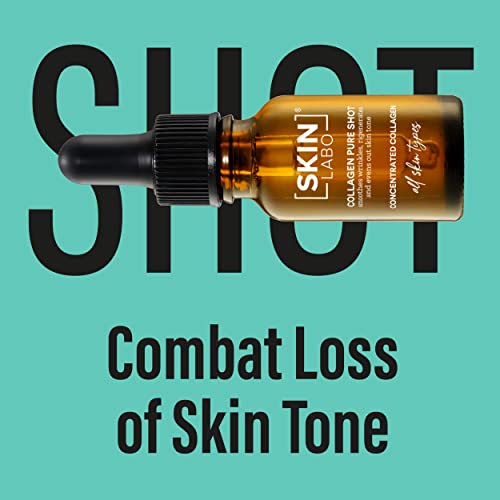 SkinLabo - Shot De Colágeno Concentrado. Sérum facial para contrarrestar y prevenir la formación de arrugas. Para todos los tipos de piel. 15 ml.