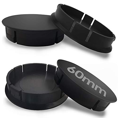 SkinoEu® 4 x 60mm Universal ABS Plastico Tapas de Rueda de Centro Centrales Tapacubos para Llantas Coche Auto Tuning C 0