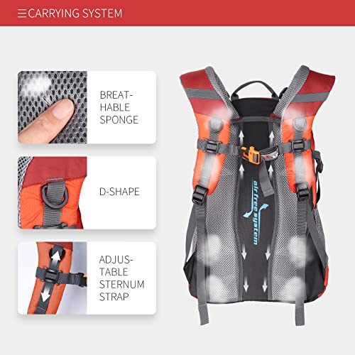 SKYSPER Mochila de senderismo 35 litros Impermeable para Montaña Macuto de Trekking hombre mujer Morral Escalada de Camping Acampada Excursiones