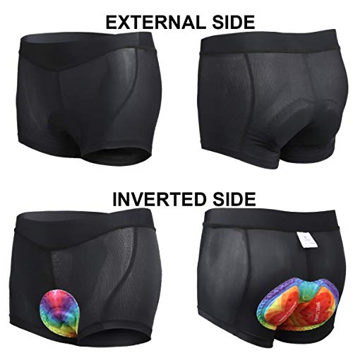 SKYSPER Pantalon Calzoncillos Ropa Interior Ciclismo para Mujer Culote Pantalones Cortos Deportivos Gel 3D Acolchada para MTB Ciclismo Bicicleta al Aire Libre Transpirable Secado Rápido