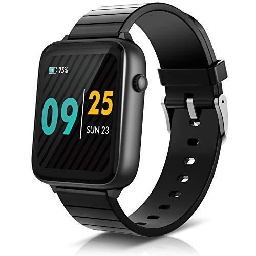 SmartWatch 1.54 '', reloj de pulsera fitness con pulsómetro, rastreador fitness IP68, monitor de actividad, reloj deportivo, cronómetro, reloj inteligente para mujeres para iOS Android, 7 diales C420