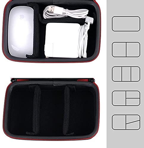 Smatree Funda Dura para Apple Pencil, Magic Mouse, MagSafe 1 Adaptador de Corriente, Apple Watch Cargador Magnetic Cable de Carga, Bolsa de Viaje Cable Organizador Estuche para Apple Accesesorios