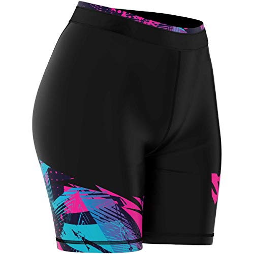 SMMASH Ilumina Deportivo Pantalones Cortos para Mujer, Mallas Running Mujer, Gimnasio, Crossfit, Gym, Outdoor, Material Transpirable y Antibacteriano, (S)