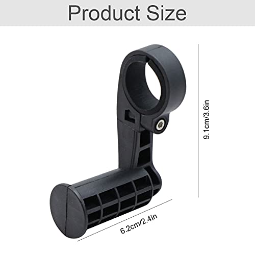 Soporte de extensión del Manillar de la Bicicleta - 2pcs Bicycle Mounts Universal Bicycle Handlebar Accessories for Bike Light, Speedo, GPS Devices, Sports Camera, Black