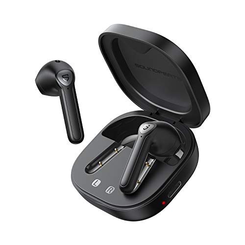 SOUNDPEATS TrueAir2 Auriculares Inalámbricos, Auriculares Bluetooth V5.2 QCC3040 aptX 4 Micrófono Cancelación de Ruido CVC 8.0, 25 Horas