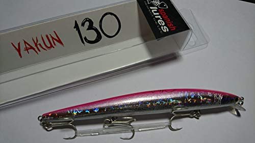 Spanish Lures Yakun 130, 13 cm 13 g, acción suspendida, color rojo