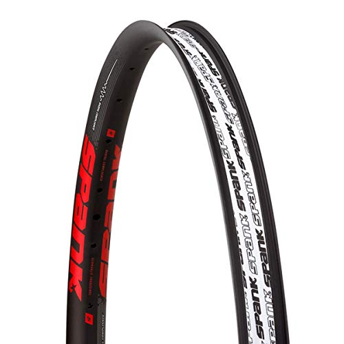 Spank sp-rim-0173-b/Red Llanta de Bicicleta Unisex, Color Negro/Rojo