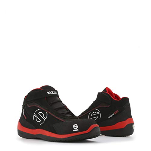 Sparco S0751545RSNR zapatillas racing Evo red/black, Rojo/Negro, 45 EU