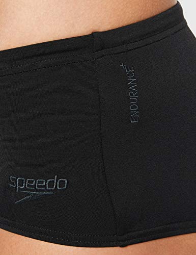 Speedo 2 Piezas con Inserto Boomstar Bikini, Mujer, Negro/Gris óxido, 34 (ES 40)