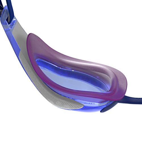 Speedo Fastskin Hyper Elite Gafas de natación, Unisex-Adult, Blue Flame/Diva/Blanco, Einheitsgröße