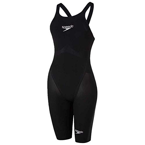 Speedo Fastskin LZR Pure Valor Closedback Kneeskin Traje de baño, Mujer, Black/White, 25