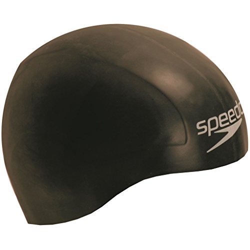 Speedo Gorro de competición Aqua V natación, Adult Unisex, Negra, Talla única