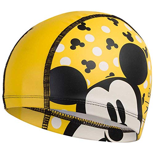 Speedo Gorro Estampado Pace Marvel natación, Junior Unisex, Amarillo/Negra, Talla única