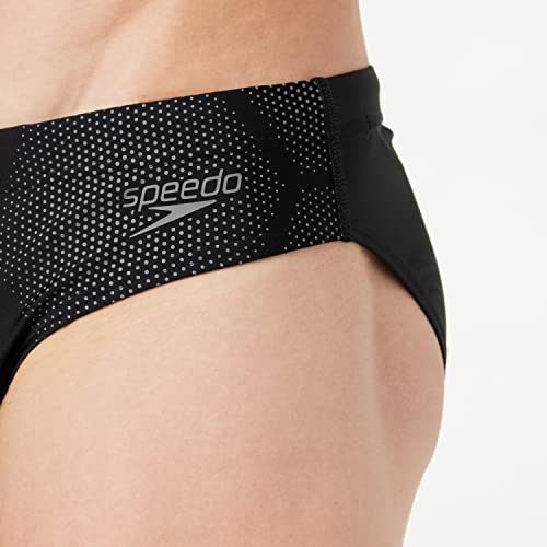 Speedo Inserto Técnico De 7 Cm Bañador Tipo Slip, Hombre, Negro/Ardesia, 6-9M