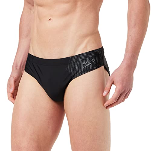 Speedo Inserto Técnico De 7 Cm Bañador Tipo Slip, Hombre, Negro/Ardesia, 6-9M