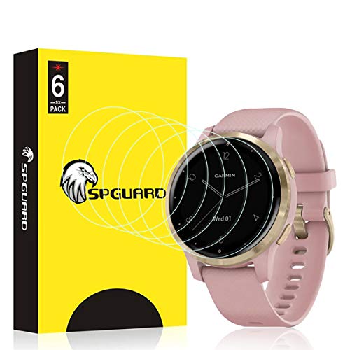 SPGUARD LiQuidSkin - Protector de pantalla para Garmin Vivoactive 4 (6 unidades)