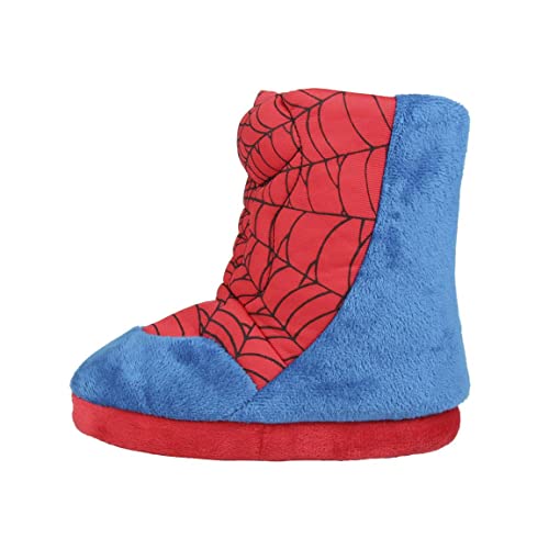 Spiderman Zapatillas de Estar por Casa para Niños, Pantuflas Cálidas de Felpa Suave y Acogedora, Zapatillas en 3D Súper Divertidas, Diseño Fácil de Poner, Regalo para Niños! Talla 28/29