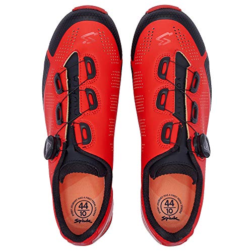 Spiuk Sportline Zapatilla MTB ALDAPA, Adultos Unisex, Rojo Mate, T. 48