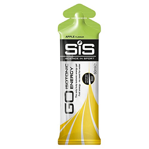 Sport Science Caja de 30 Geles Isotónicos, Sabor Manzana - 30 x 60 ml - Total: 1800 ml