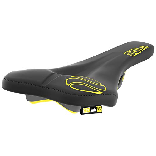 SQlab 611 Ergowave Active Flow Yellow Ed. LIM. S-Tube, 13 cm Sillín, Adultos Unisex, Negro-Verde