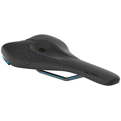 SQlab 612 Ergowave Active S-Tube, 13 cm Sillín, Adultos Unisex, Negro