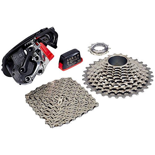 SRAM Red ETAP WIFLI Kit de Cambio, batería, Cassette, XG-1190, 11-32, Cadena, Multicolor, M