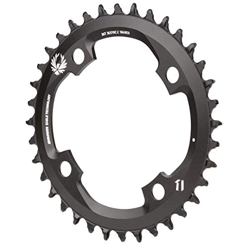 SRAM Uni X-Sync Eagle 36T, LK: 104 mm, de Aluminio, 12 aumentos (estándar y Boost Compatible), 11.6218.033.020 Cadena Hojas, Negro, 30t