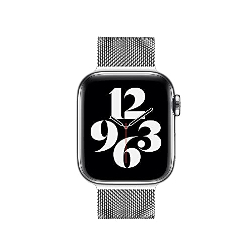 sresrrw Correa magnética de Malla de Acero Inoxidable Compatible con Apple Watch 42mm 44mm 45mm,Bandas para iWatch Series 7 6 5 4 3 2 1 SE para Mujeres Hombres (Plata, 42mm/44mm/45mm)