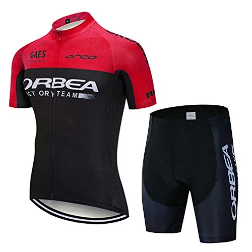 SUHINFE Ropa Ciclismo Mujer Verano, Maillot Ciclismo y culotescon Tira  Reflectante y Bolsillos Traseros para MTB