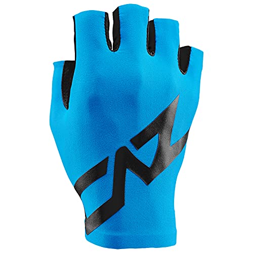 Supacaz Supag Short Guantes de Ciclismo con Dedos Cortos, Nero/BLU Fluo, M, Unisex-Adult