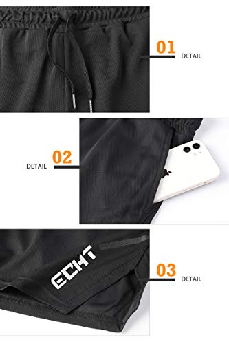 Superora Shorts Deportivos Hombre Pantalones Cortos Short de Ejercicio Deporte Secado Rápido de Malla con Cordón para Playa Correr Jogging Running al Aire Libre Ligero y