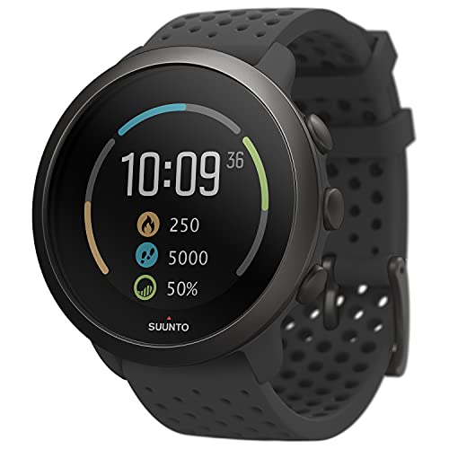 Suunto 3 Reloj deportivo GPS con medición dle ritmo cardiaco en la muñeca, Seguimiento 24/7 de actividad física y recuperación