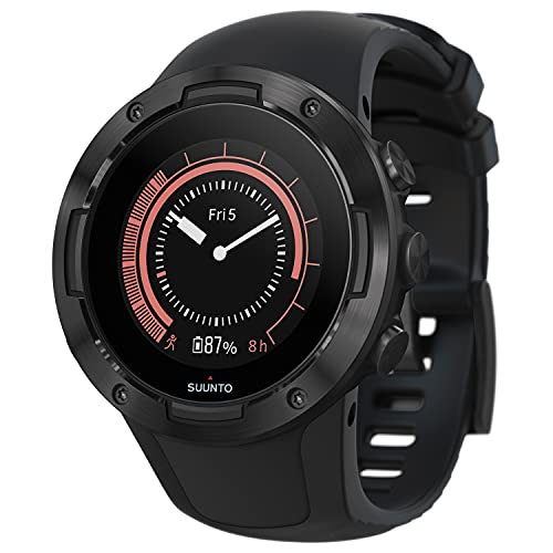 Suunto 5 Reloj Deportivo GPS Ligero y Compacto, Seguimiento 24/7 de Actividad física, Medición del Ritmo cardiaco en la muñeca, Unisex-Adulto, Negro, Talla Única