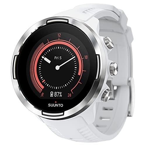 Suunto 9 Baro - Reloj Multideporte GPS, Unisex, Sin correa de frecuencia cardíaca, Blanco, 24.5 cm