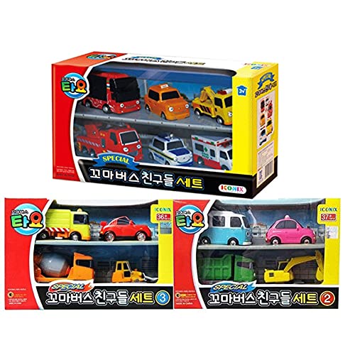 Tayo The Little Bus Friends - Juego de 14 piezas de juguete especial para coches (6 piezas + Ver.2 + Ver.3)