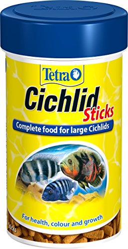 Tetra Cíclidos Alimentos Palitos de Pescado Completo Alimento Pescado para Cíclidos Grande, 100 ml