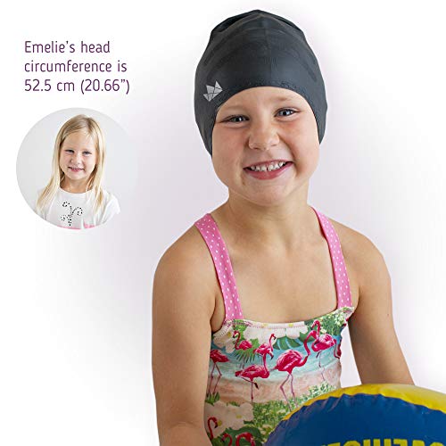 The Friendly Swede Pack de 2 Gorros de Natación de Silicona para Nadadores con Pelo Largo - GARANTÍA DE por Vida (Rosa + Violet)