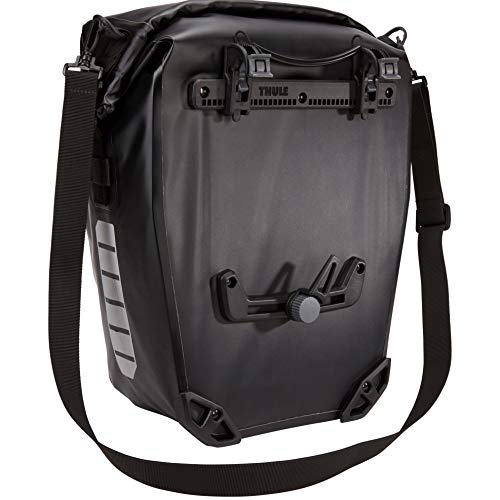 Thule Escudo Pannier 25L Par-Negro Bolsas para Bicicleta, Unisex Adulto, L