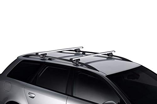 Thule SmartRack 1270, Soporte universal completo para raíles elevados que incluye pies, cierres y Thule AeroBars.