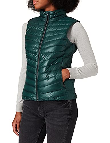 Tom Tailor 1026518 Ultra Lightweight Chaleco Acolchado Ultraligero, 10771 Dark Pine Green, XXL para Mujer