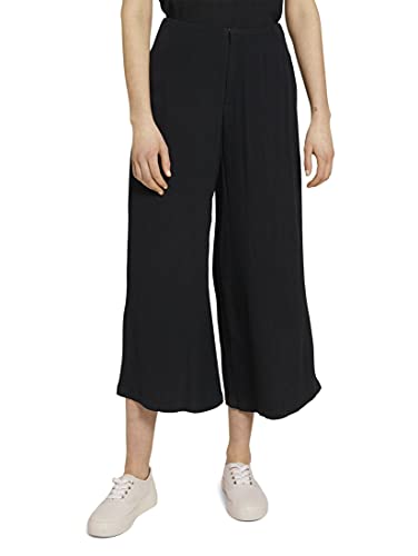 TOM TAILOR Denim 1025731 Culotte Pantaln, 14482 Deep Black, S para Mujer