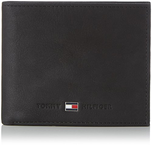 Tommy Hilfiger Johnson Mini CC Wallet, Cartera Hombre^Mujer, Black, OS