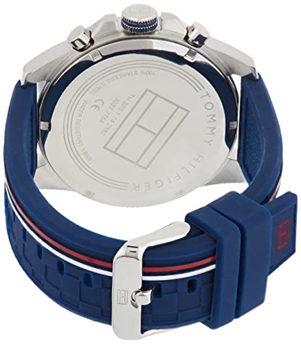 Tommy Hilfiger Reloj Multiesfera para Hombre de Cuarzo con Correa en Caucho 1791476