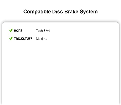 Top Brake Pastillas de Freno de Disco Bicicleta para Hope Tech 3 V4 (Performance - Rojo)