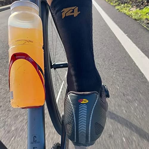 TopActive | Calcetines de Ciclismo Altos para Hombres y Mujeres | Calcetines Deportivos de Ciclismo Transpirables para Montaña, Spining, Ciclismo de Ruta | Pack de 3, talla 39-41