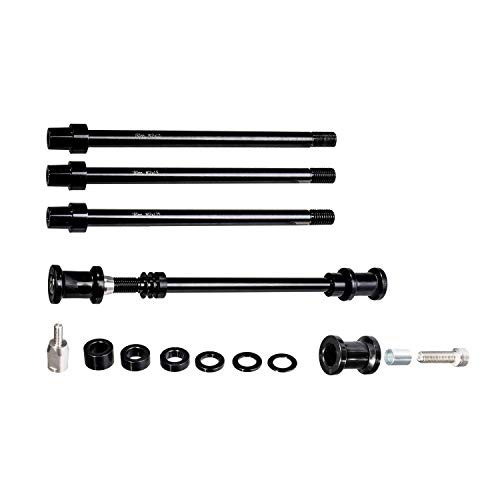 TOPEAK Journey Trail TX Kit-P10, 180mm AL-7075 CNC Thru Axle w/M12 x Pitch 1.0mm Thread, w/Spacer Kit Ejes Ciclismo, Adultos Unisex, Negro (Negro), 180 mm x 1,5 mm / 18 cm